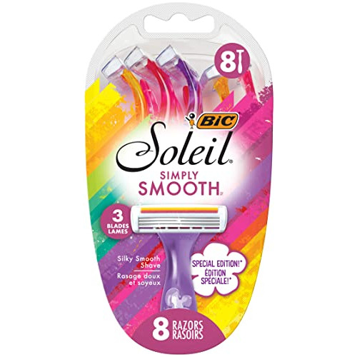 Bic Soleil Simply Smooth - Cuchillas Desechables Para Mujer