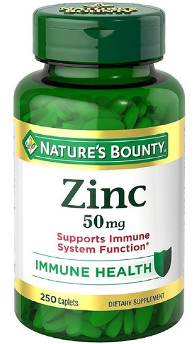 Zinc 50 Mg Nature's Bounty 250 Comprimidos