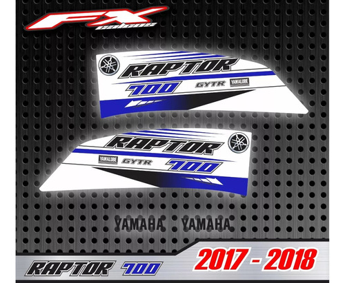 Calcos Opcionales Yamaha Raptor 700 2017 Fxcalcos2