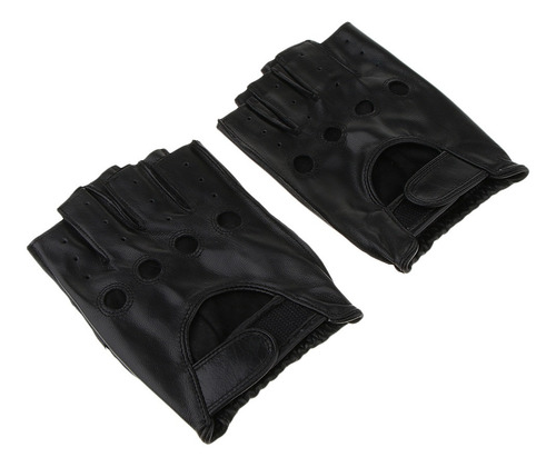 Guantes Cortos Sin Dedos Sg Lazo Negro Del Gancho