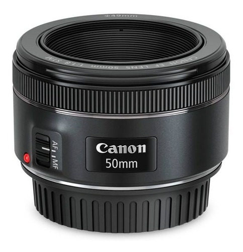 Lente Canon Ef 50mm F/1.8 Stm Com Motor De Auto-foco