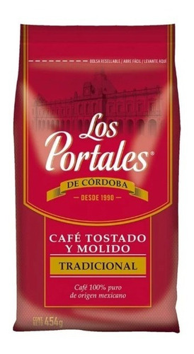 Café Molido Los Portales Gourmet Original 454 G ( 1 Bolsa)