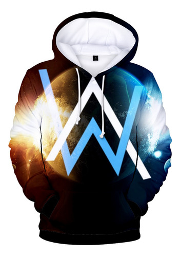  Sudadera Con Capucha Y Estampado De Moda Alan Walker