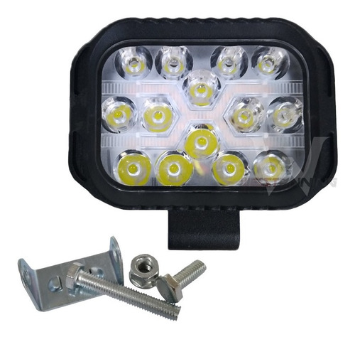 Faro Aluminio 14 Led Blanco 22 Ambar 4 Funciones Flash 25w