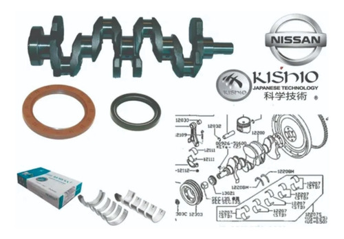 Cigüeñal Std Metales Centro Retenes Nissan Sentra B16 06-12.