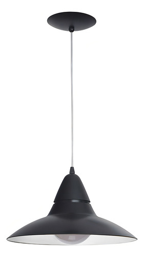Pendente Space Preto E Branco Baxton 110v/220v (bivolt)