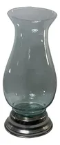 Comprar Florero De Vidrio Con Base Metal, Jarron Adorno Hogar Matero