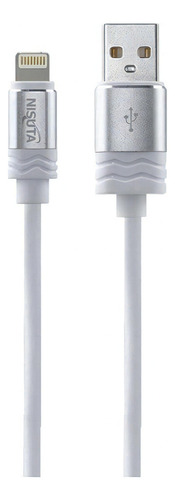 Cable Usb Para iPhone De 1 Metro Carga Rápida Marca Nisuta Color Blanco