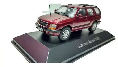 Brinquedo carro blazer diecast de metal, boneco com veículos