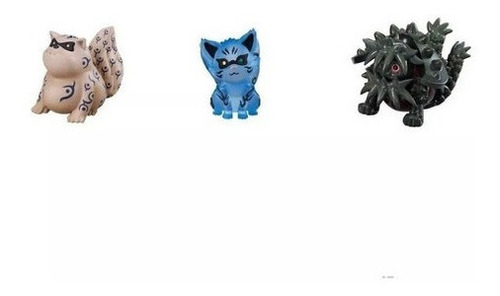 Kit 11 Boneco De Ação Naruto Bijuus Kurama Coleção