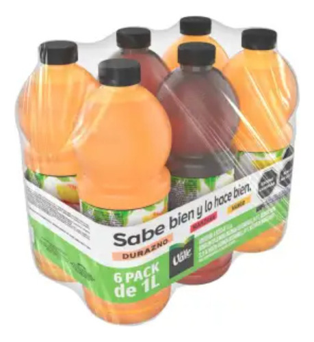 2 Pza Néctares Frutales Del Valle Sabores Surtidos 6 Pzas De