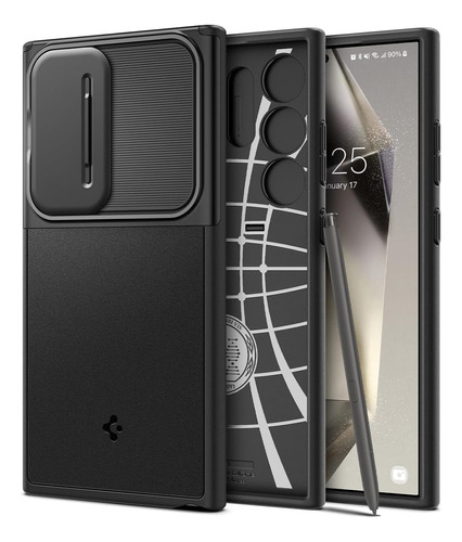Funda Spigen Optik Armor Para Samsung Galaxy S24 Ultra_negro