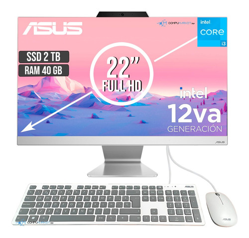 Todo En Uno Asus Intel Core I3 1215u Ssd 2tb + Ram 40gb