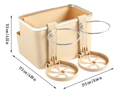 Caja De Almacenamiento H Para Reposabrazos De Coche, Taza De