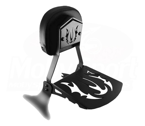 Sissy Bar Destacavel Preto Shadow 750.../10 Jj Custom Sbe-06