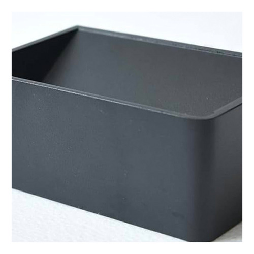 Apliqué Led Minimalista Rectangular 2*5w Luz Cálida Negro