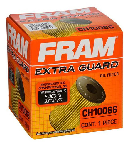 Fram Filtro Para Aceite Tipo Cartucho Fch10066