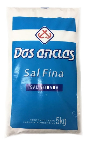 Dos Anclas Sal Fina Bolsa De 5 Kilos