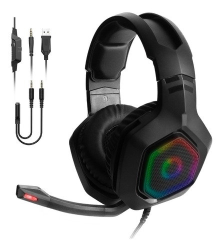 Audifonos Gamer Nibio Infinity Rgb Pc Ps4 Xbox Switch