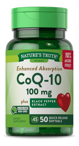 Nature's Truth Coenzyme Q-10 50und Salud Celular