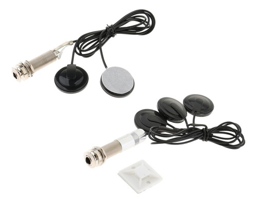 Captador De Microfone De Contato Piezo 2 Transdutor Captador