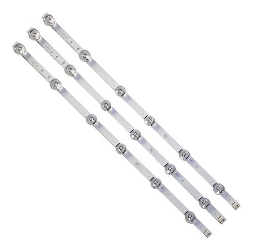 Imagen 1 de 5 de Kit Leds LG 32lf550b 32lf580b 32lf595b - Aluminio - Nuevo.