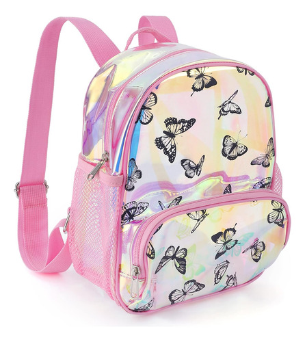 Mochila Con Estampado Mariposas, Mochila Transparente, Bolsa