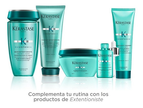 Kit Tratamiento Para Cabello Dañado Debilitado y Procesado Kérastase Extentioniste Shampoo Bain 250 Ml + Serum 50ml
