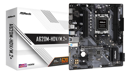 Asrock A620m-hdv/m.2+ Soporta Amd Socket Am5 Ryzen 7000