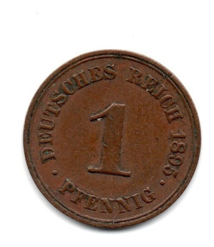 Alemania Imperio Moneda 1 Pfennig Año 1895 A Km#10