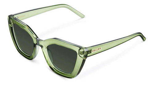 Lentes De Sol Meller - Azalee All Olive Color De La Lente Verde Oscuro Color De La Varilla Verde Color Del Armazón Verde