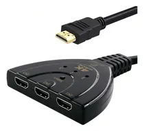Comprar Splitter Hdmi Switch 4k Divisor De Señal 3 Puertos Selector Color Negro