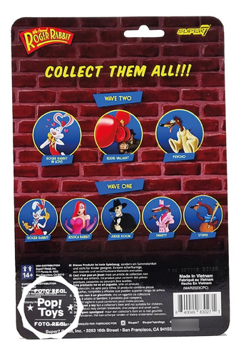Outlet Ocdl - Super 7 Reaction - Disney - Roger Rabbit