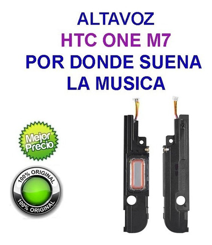 Htc One M7 Altavoz Parlante Suena La Musica Original