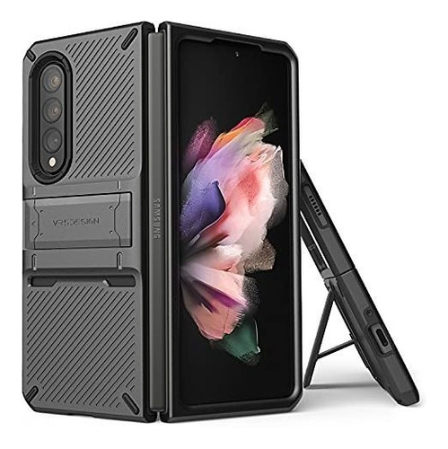 Vrs Diseño Quickstand Pro Para Galaxy Z Fold 3, Caja Pmggu