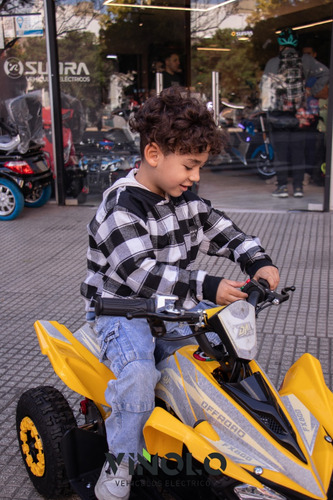 Mini Cuatriciclo Electrico Para Niños 800w Sunra + Casco / M