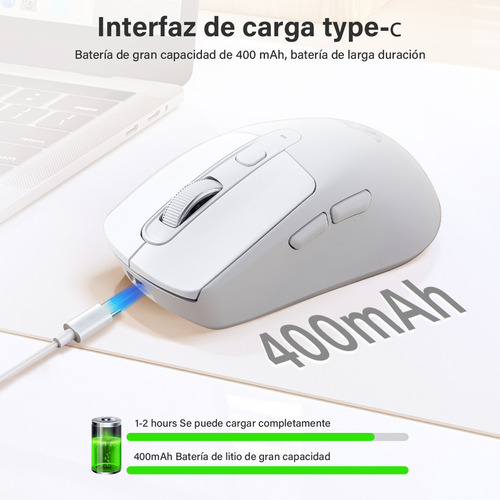 Ratón Portátil Bluetooth Dual Modo Inalámbrico A3
