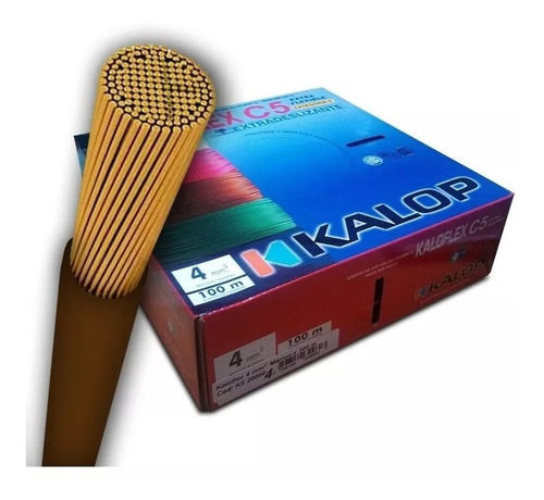 Cable Unipolar Kalop Normalizado 4mm Marron X50 Metros C5