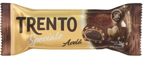 Chocolate Trento Speciale Avelã 38% Cacau 26gr - Kit Com 9