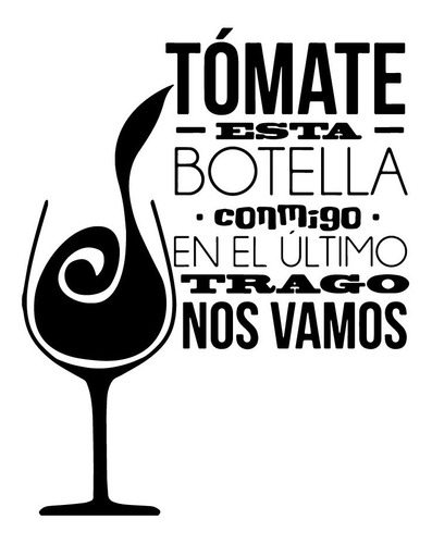 Vinilo Decorativo Tomate Esta Botella Cafeteria Restaurante