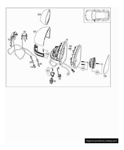 Antena Gps Espejo Lateral Izquierdo Mercedes Benz Clase A 16