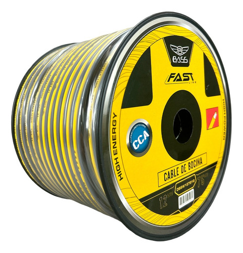 Dbsw1275yg Cable Bocina Db Bass 75 Mts Cal 12 Cca