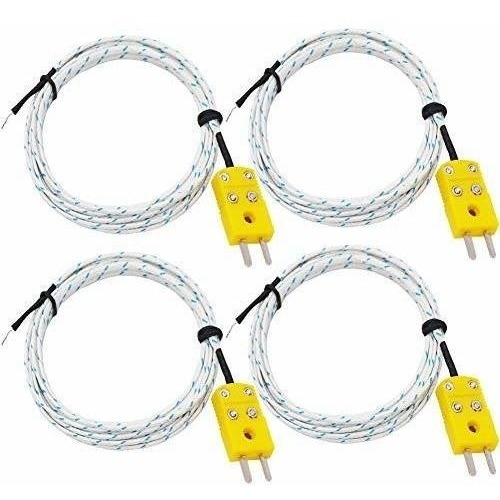 Sonda De Sensor Mini-conector Twidec / 4pcs 3m Tipo K Para T