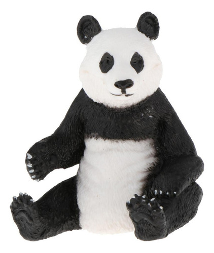Novo Estatueta Pintada À Mão, Animais Panda Sentado