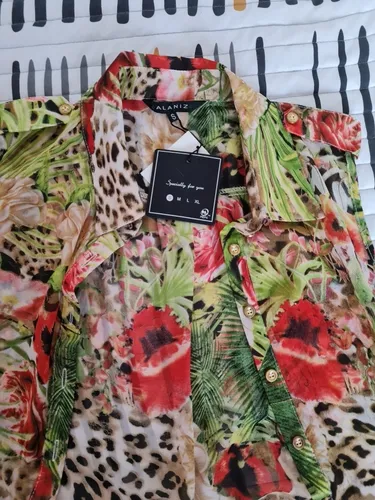 Blusas de gasa floreadas sale