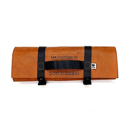 Imagen 6 de 8 de Bolso Porta 6 Cuchillos Cuero Cocina Parrilla + Grabado