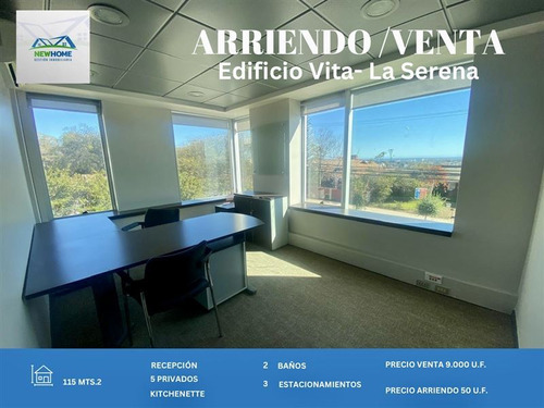 Venta Oficina 5 Privados Excelente Ubicacion La Serena 