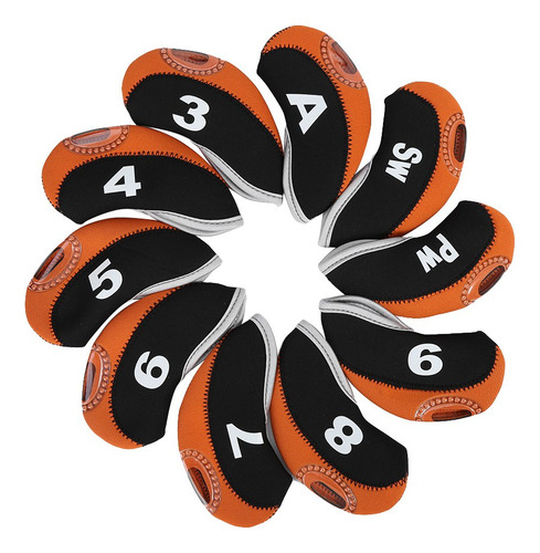Cubiertas De Cabeza De Hierro De 10pcs Club Putter Set