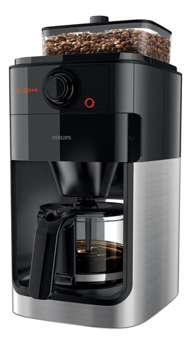 Cafetera Philips Grind & Brew Hd7767/00 1,2lt Con Molinillo Color Negro