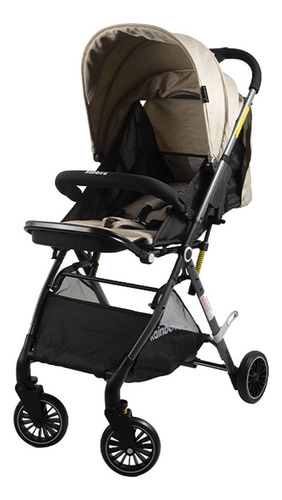 Imagen 2 de 4 de Cochecito de paseo Rainbow Topaz beige con chasis color negro